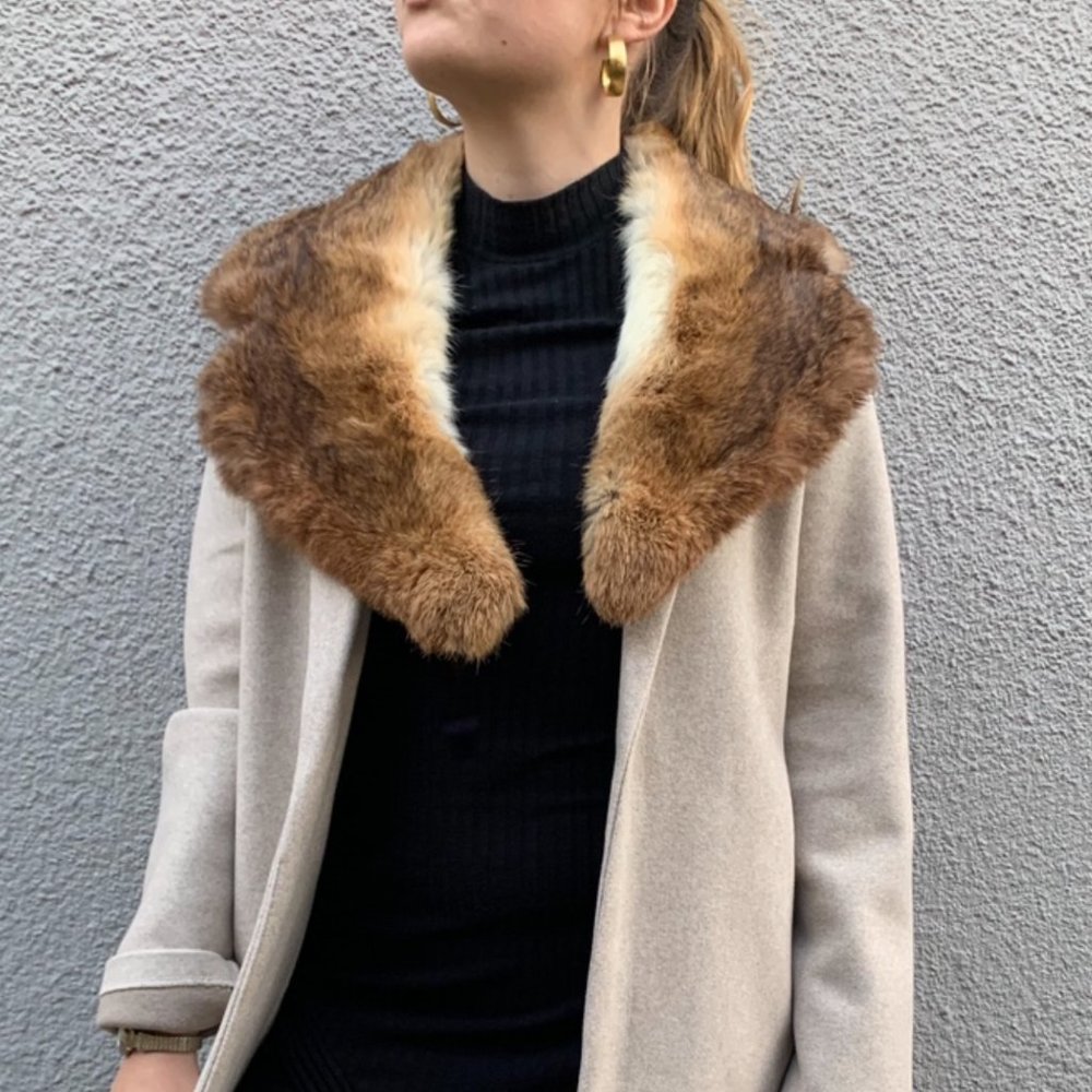 Real vintage fur collar!
